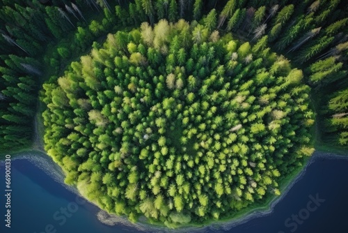 Aerial View Green Forest © Оксана Олейник
