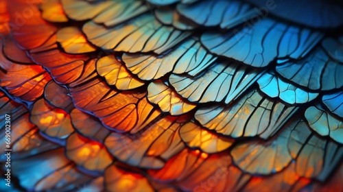 A macro shot capturing the microscopic scales of a butterfly's wing, showcasing nature's intricate design. © Ahmad