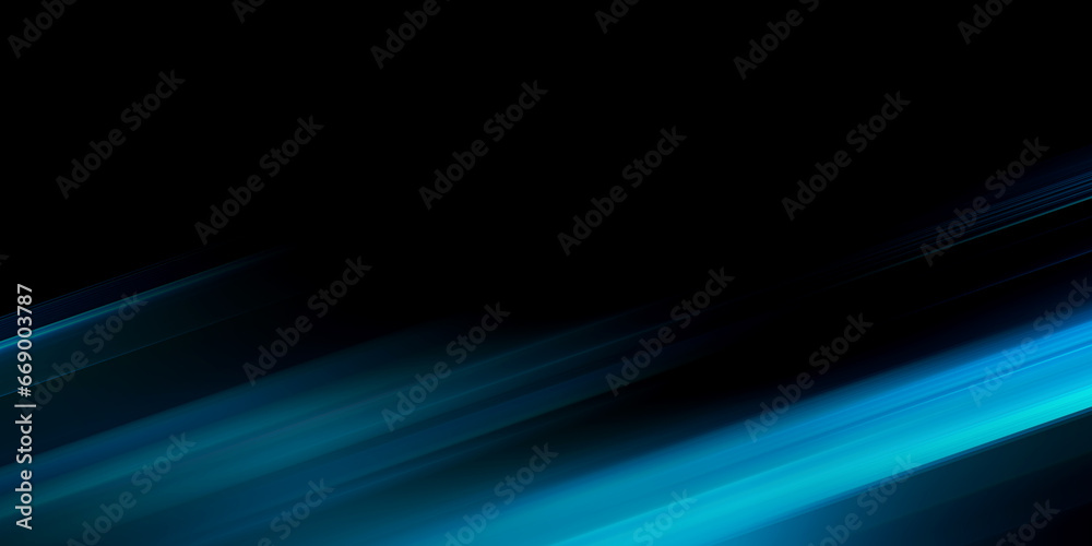 Dark blue background with abstract graphic line elements
