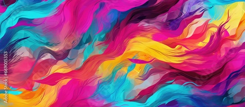Colorful abstract pattern with a vibrant chaotic backdrop
