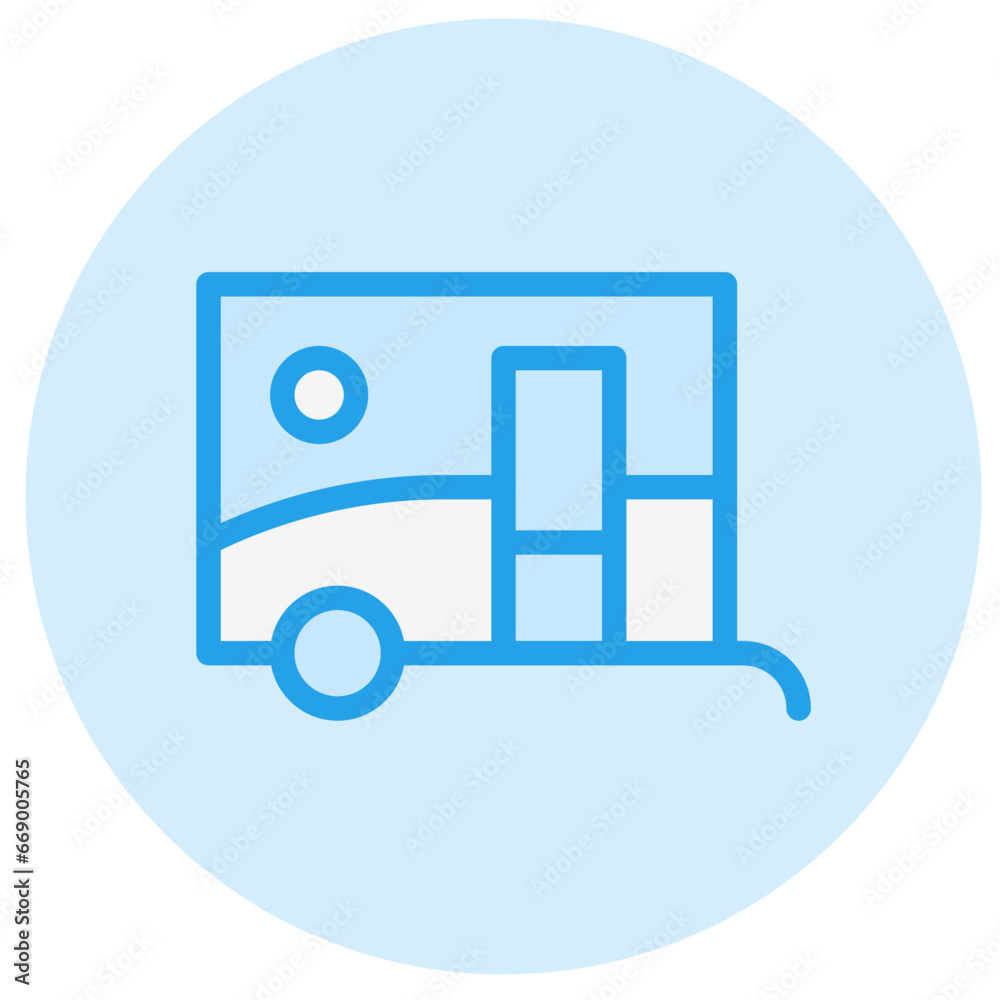 Caravan Vector Icon Design Illustration