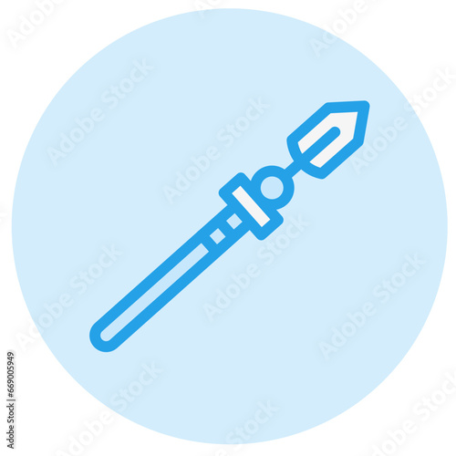 Lance Vector Icon Design Illustration