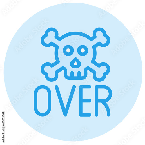 Game over Vector Icon Design Illustration