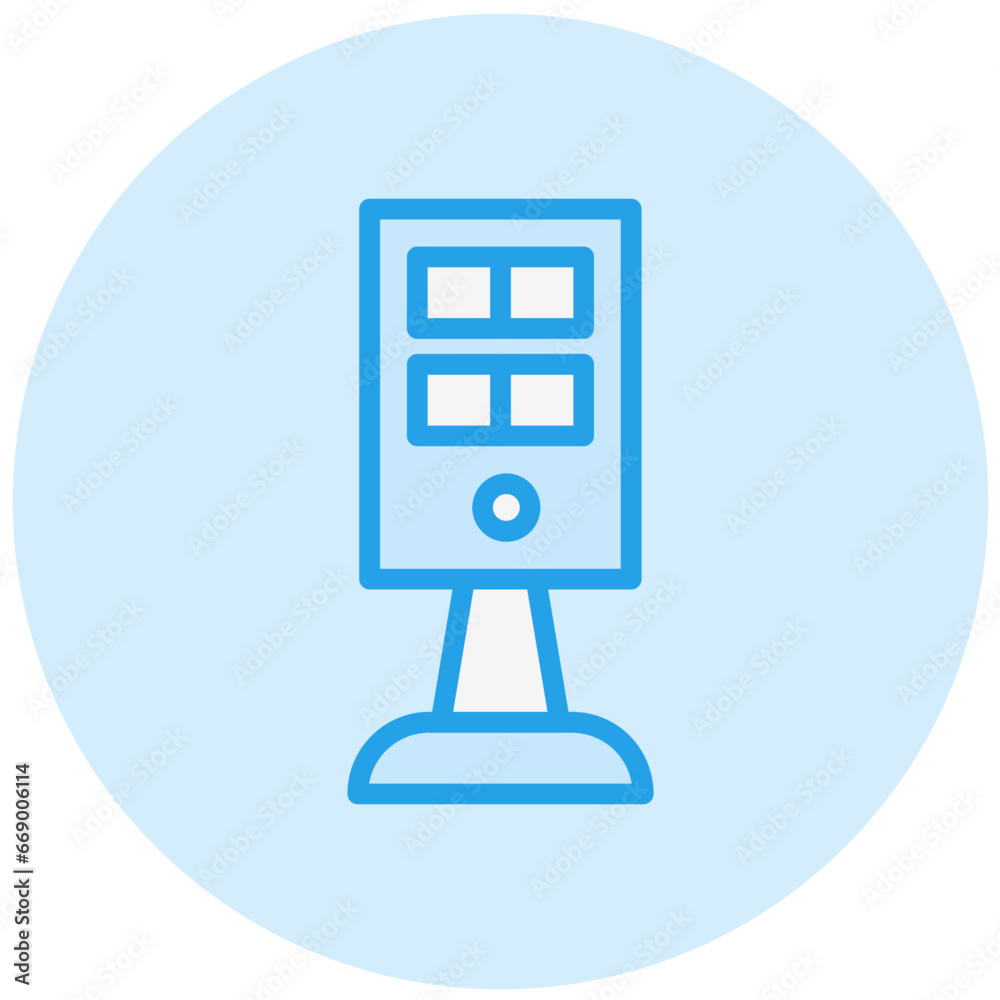 Kiosk Vector Icon Design Illustration