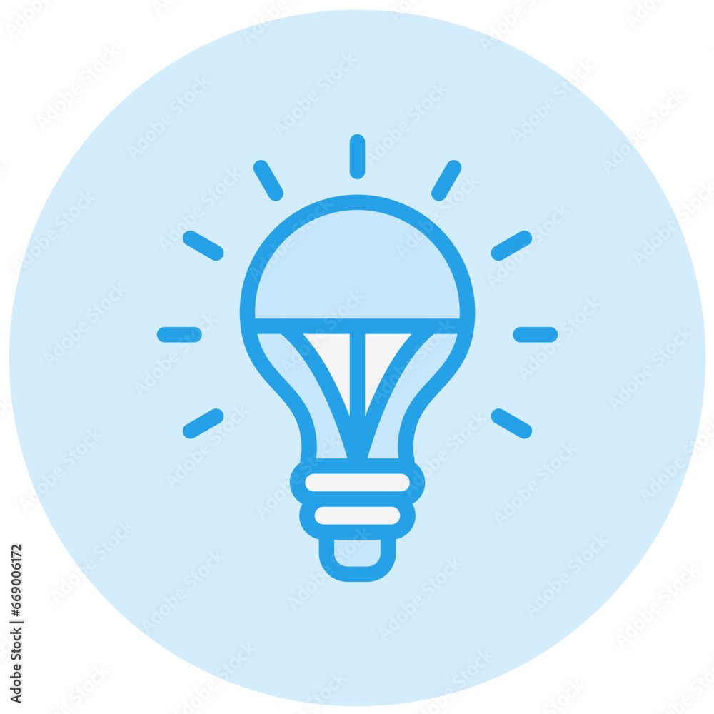 Led bulb Vector Icon Design Illustration Led bulb Vector Icon Design Illustration