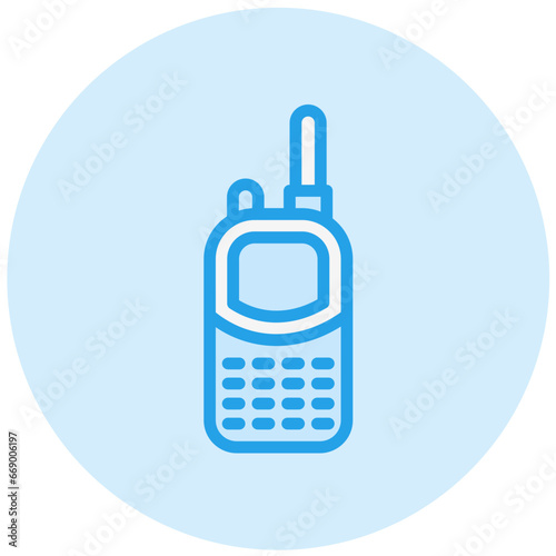 Walkie talkie Vector Icon Design Illustration