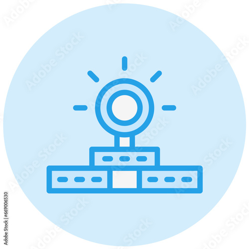 Head Mirror Vector Icon Design Illustration