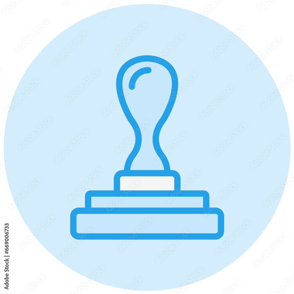 Rubber Stamp Vector Icon Design Illustration Rubber Stamp Vector Icon Design Illustration