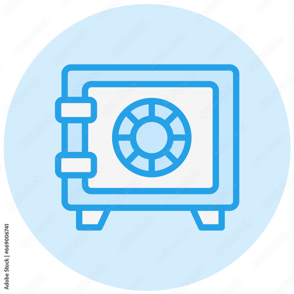 Safe Box Vector Icon Design Illustration Safe Box Vector Icon Design Illustration