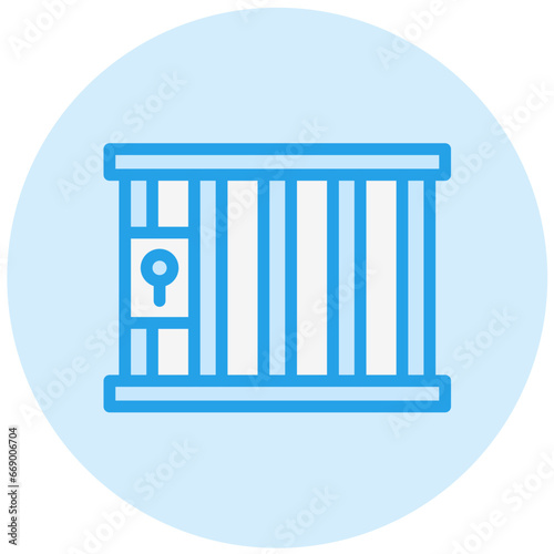 Jail Vector Icon Design Illustration