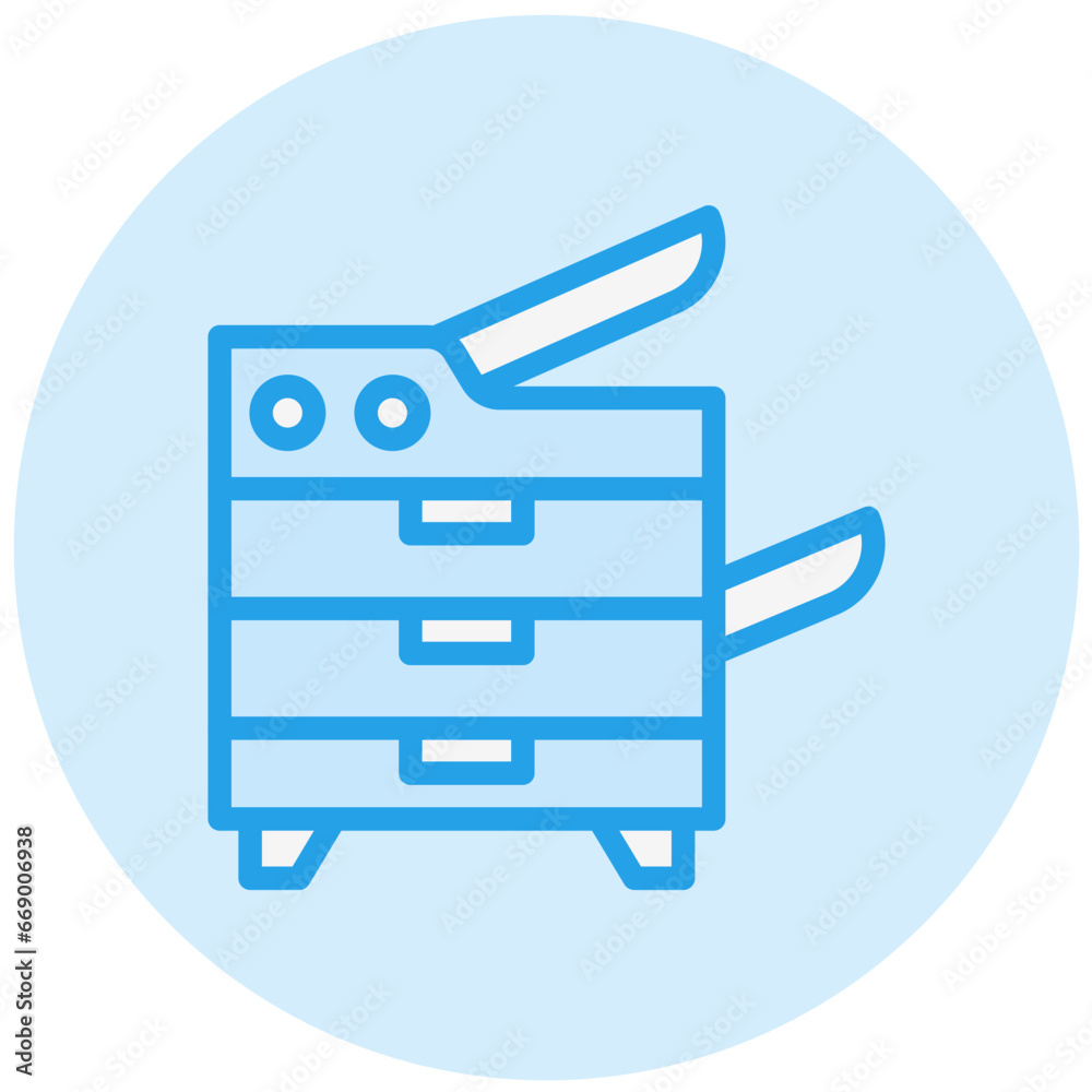 Photocopier Vector Icon Design Illustration Photocopier Vector Icon Design Illustration