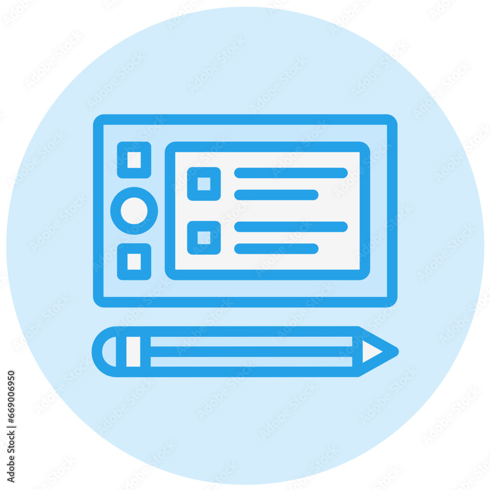 Graphic Tablet Vector Icon Design Illustration Graphic Tablet Vector Icon Design Illustration