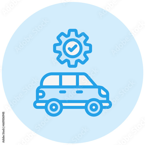 Car service Vector Icon Design Illustration © Graphixs Art