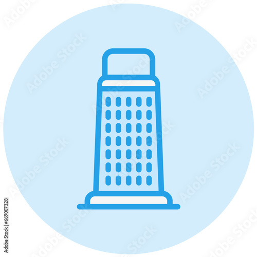 Cheese Grater Vector Icon Design Illustration