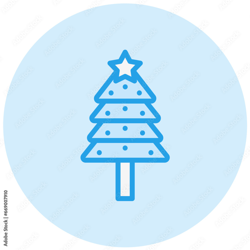 Christmas tree Vector Icon Design Illustration Christmas tree Vector Icon Design Illustration