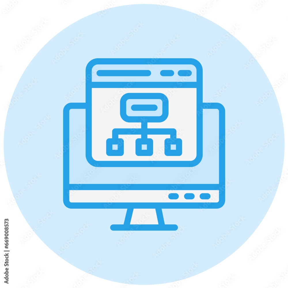 Flowchart Vector Icon Design Illustration Flowchart Vector Icon Design Illustration