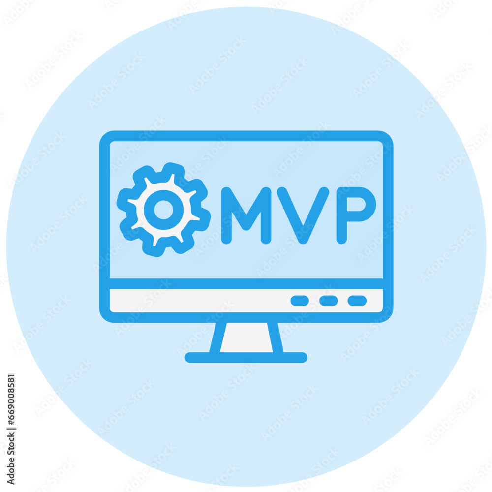 MVP Vector Icon Design Illustration MVP Vector Icon Design Illustration