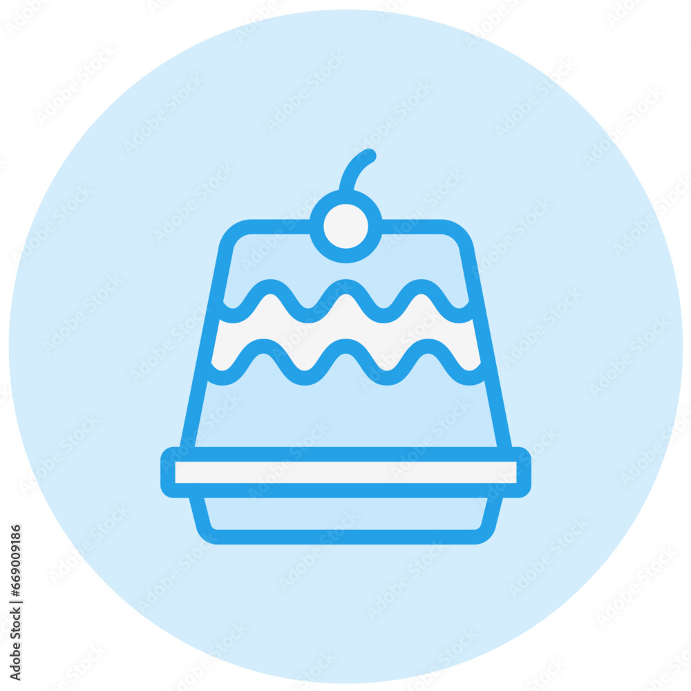 Pudding Vector Icon Design Illustration Pudding Vector Icon Design Illustration