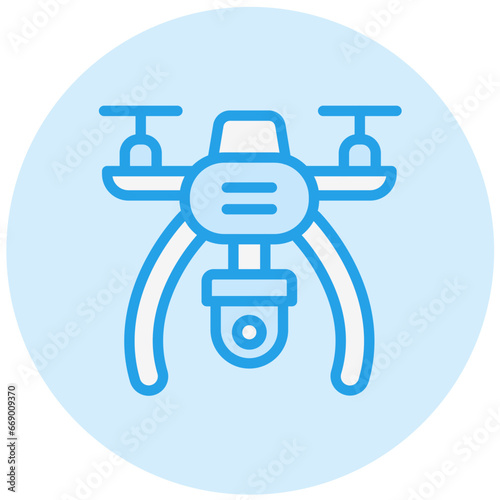 Drone Vector Icon Design Illustration