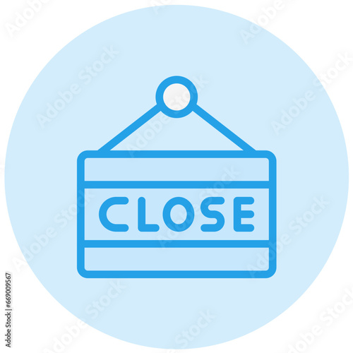 Close Sign Vector Icon Design Illustration