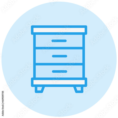 Cabinet Vector Icon Design Illustration