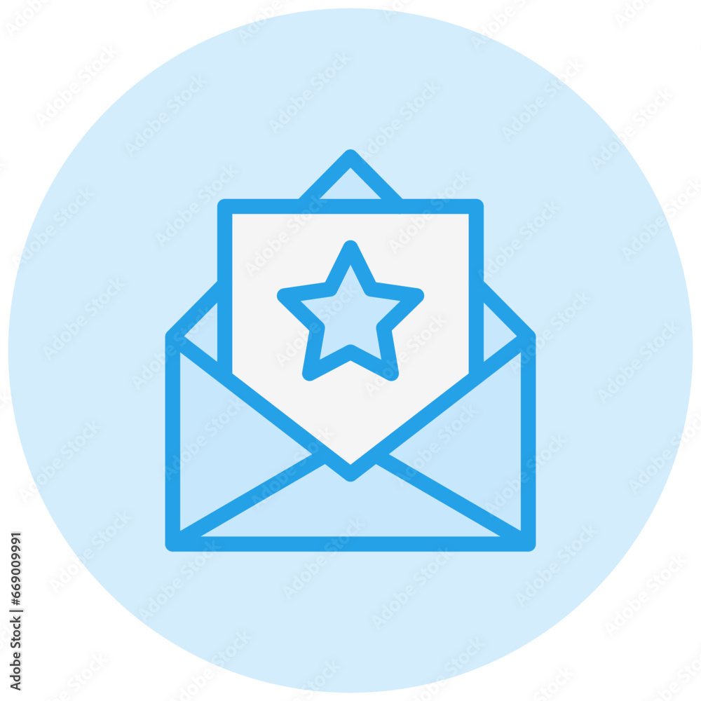 Starred Message Vector Icon Design Illustration Starred Message Vector Icon Design Illustration