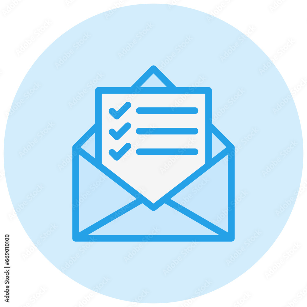 Mail List Vector Icon Design Illustration Mail List Vector Icon Design Illustration