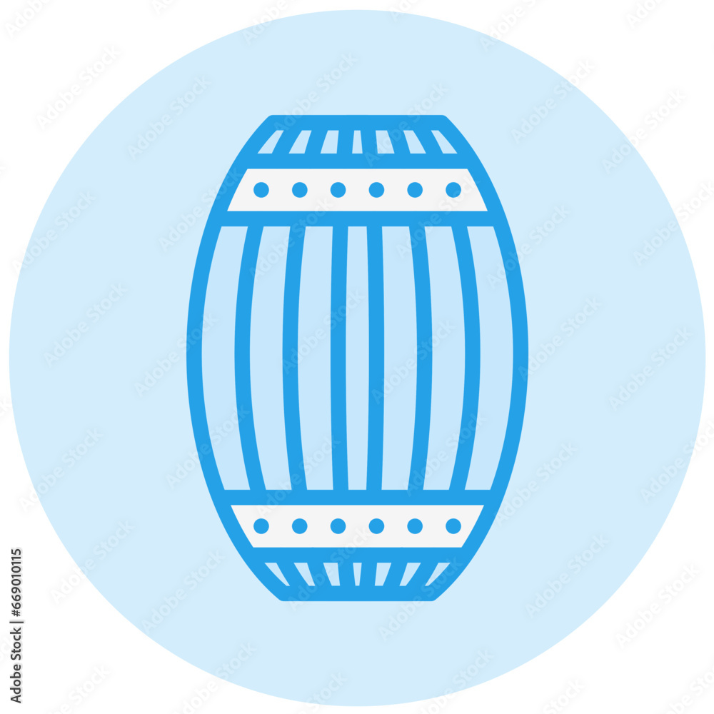 Wooden barrel Vector Icon Design Illustration Wooden barrel Vector Icon Design Illustration
