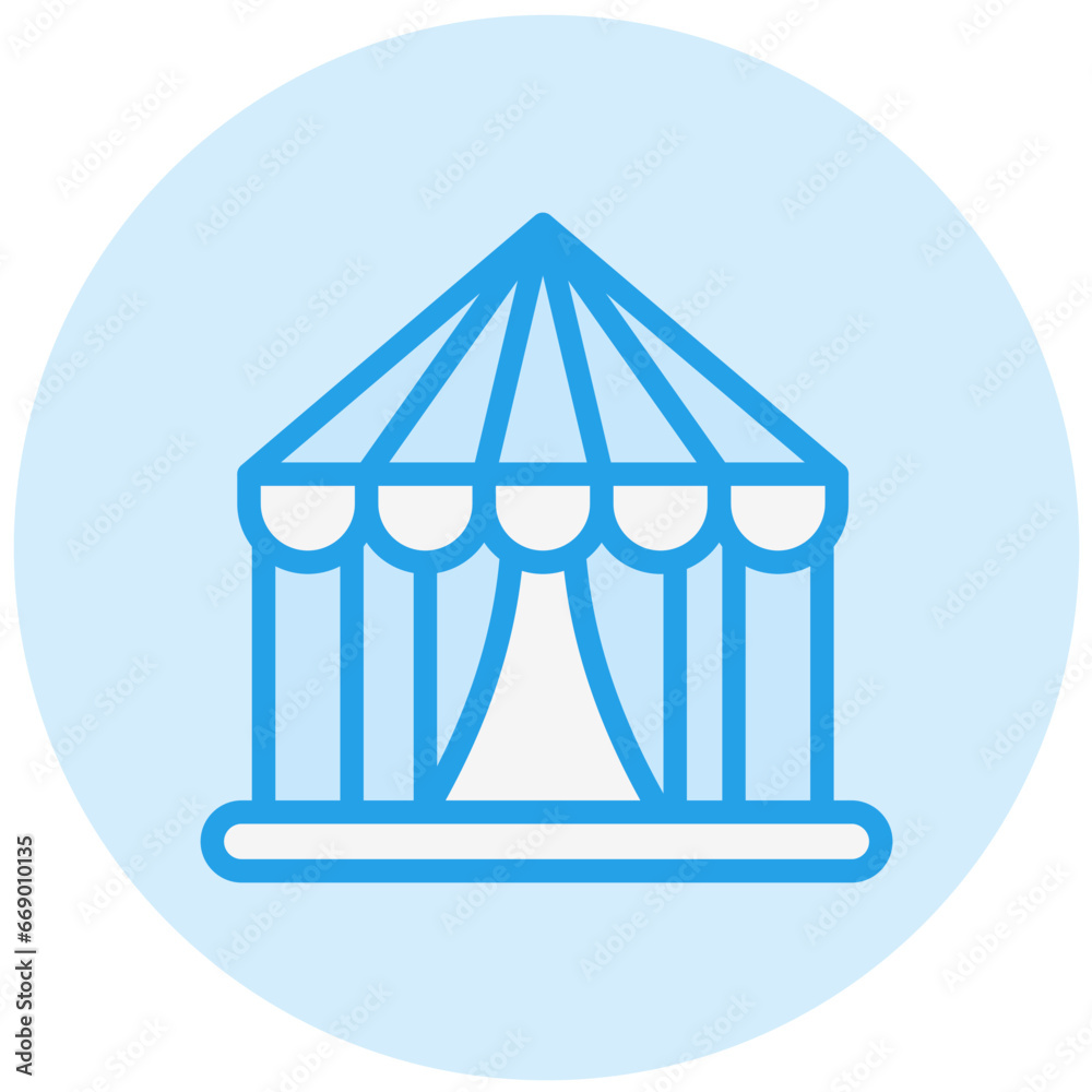 Tent Vector Icon Design Illustration