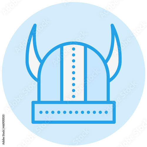 Viking helmet Vector Icon Design Illustration
