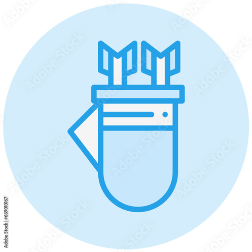 Quiver Vector Icon Design Illustration