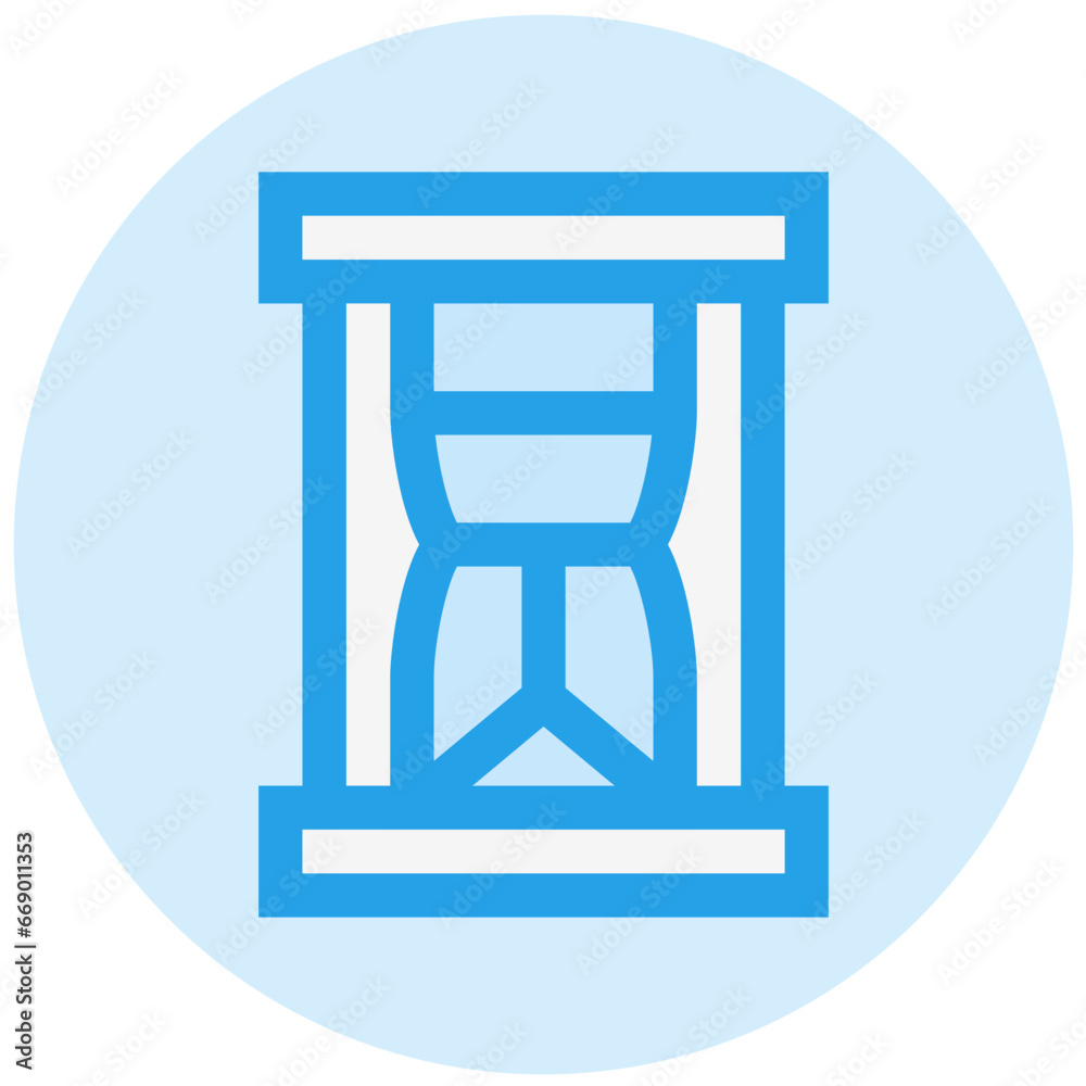 Hourglass Vector Icon Design Illustration Hourglass Vector Icon Design Illustration