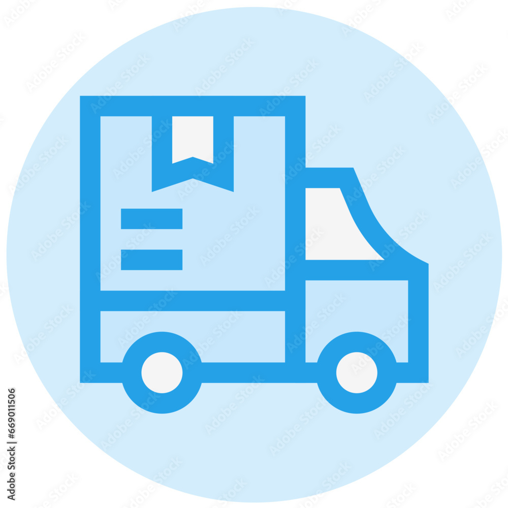 Delivery Truck Vector Icon Design Illustration