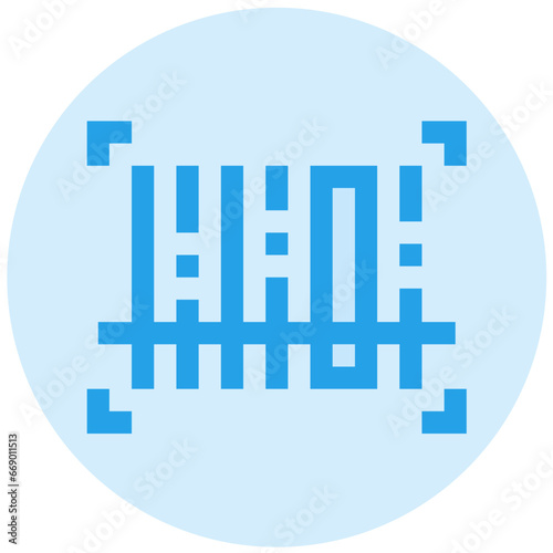 Barcode Scanning Vector Icon Design Illustration