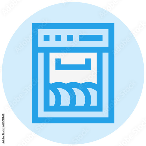 Dishwashing Vector Icon Design Illustration