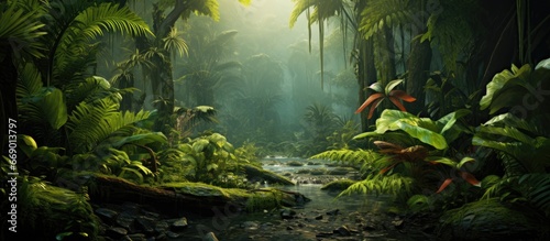 Exotic rainforest