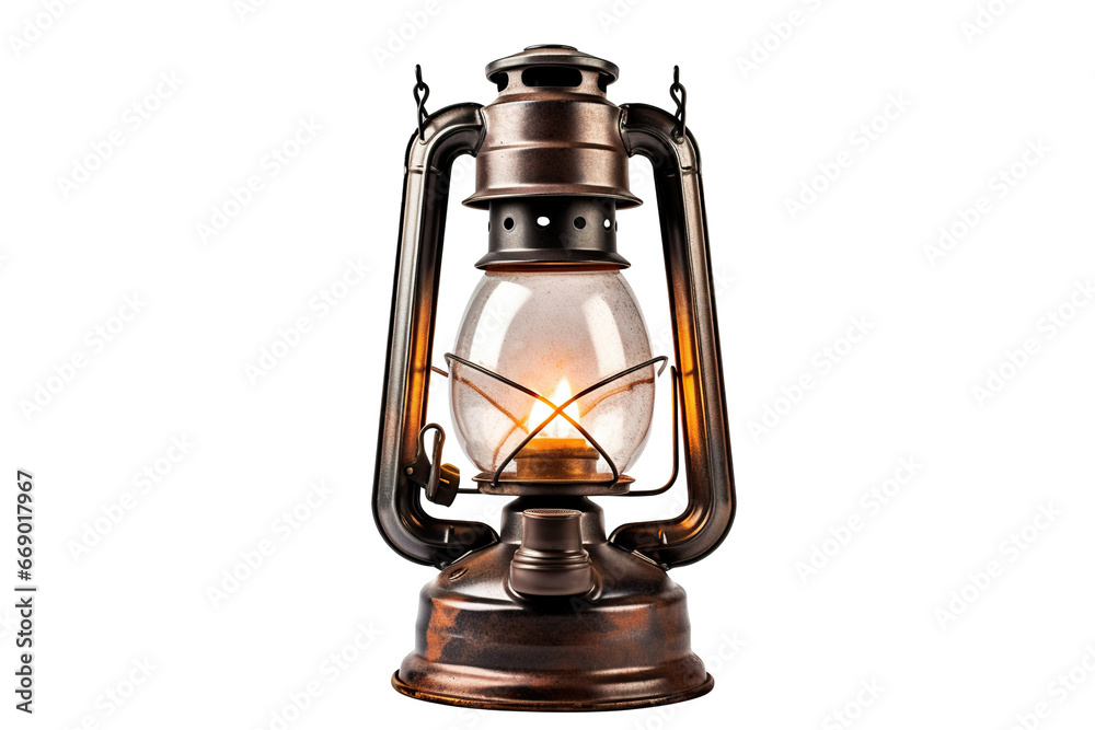Gas lantern with burning light, isolated on a white background PNG Gas lantern with burning light, isolated on a white background PNG