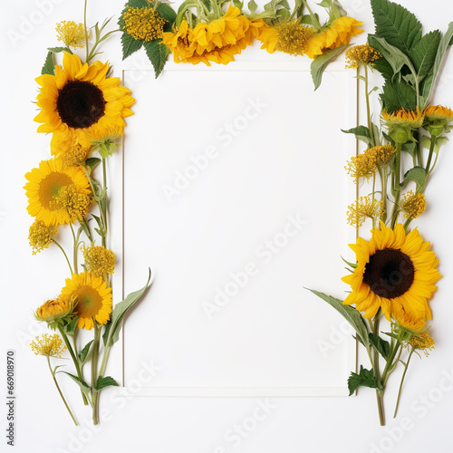 Sunflower frame photos photo