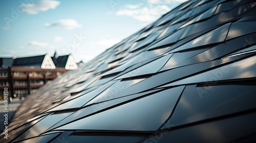 Closeup Modern roof with amazing texture and this little close part on your house shows everyone that you are the ONE! Generative AI Technology 