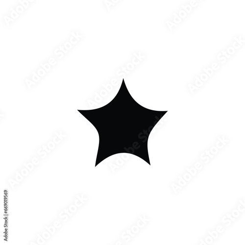 Star icon. Simple style event company poster background symbol. Star brand logo design element. Star t-shirt printing. Vector for sticker.