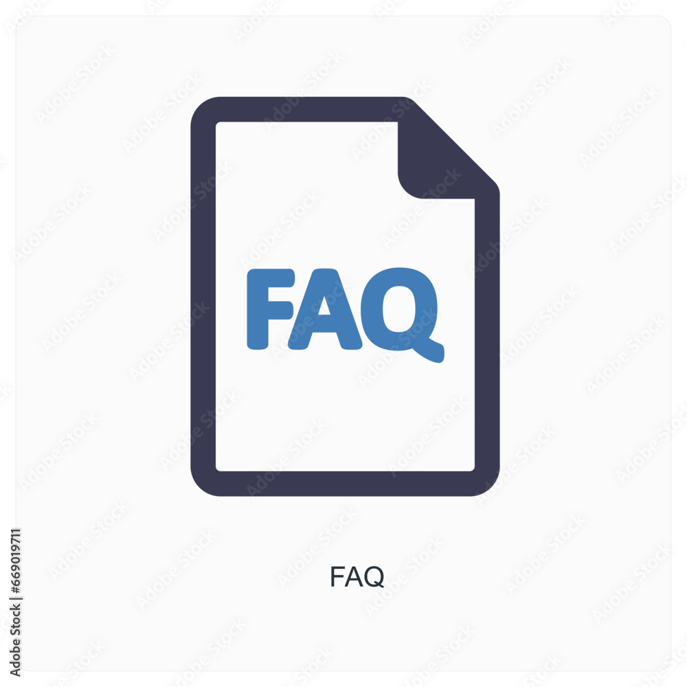 faq and service icon concept faq and service icon concept