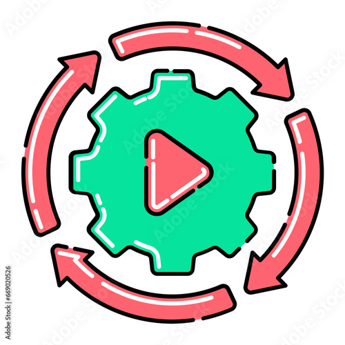Work Cycles Icon