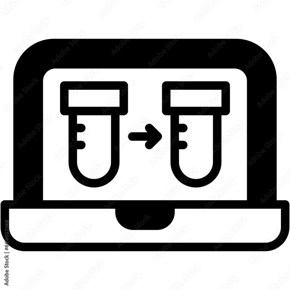 Vector Icon Testing, Computer, Software Testing, Edit Code, Development, Programming