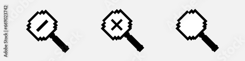 Pixel magnifying glass