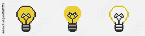Pixel lightbulb