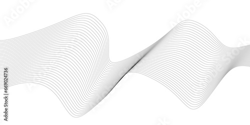 Abstract black and white blend wave lines and technology background. Background lines wave abstract stripe design. White background, mesh abstract, vector soft blend. 