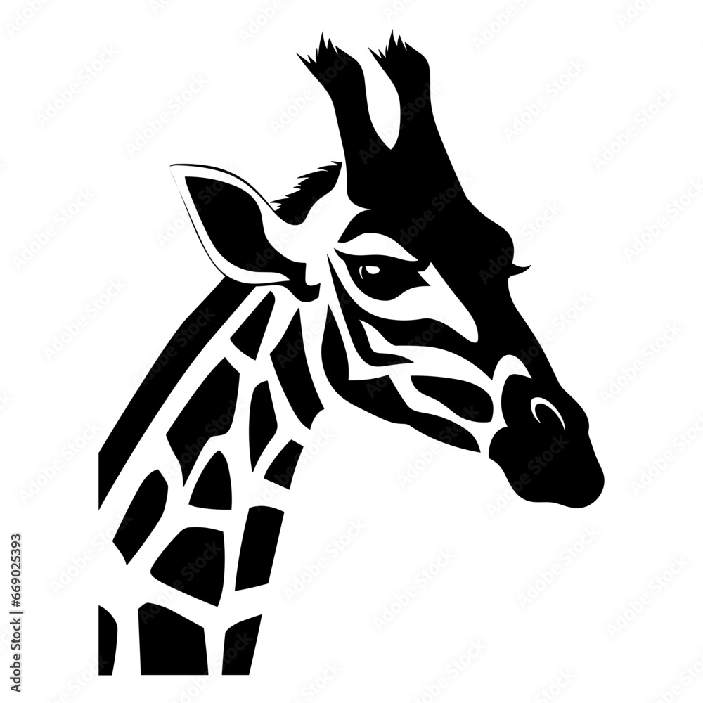 Naklejka premium Logo of Head Camel Vector Illustration.