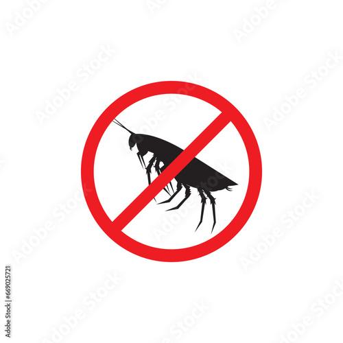 Cockroach icon,vector illustration logo design