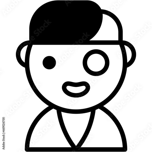 Fotografie Vector Icon Mutant, Super Power, Cultures, Superhero, User, Avatar