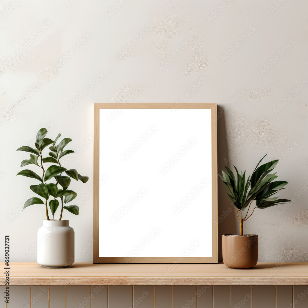 Transparent Blank Canvas with Wood Frame on Wall - Naturalistic Light, Nature-Inspired Imagery, and Minimalist Design for Poster Mockup, Realistic Wood Texture and Elegant Interior Presentation Transparent Blank Canvas with Wood Frame on Wall - Naturalistic Light, Nature-Inspired Imagery, and Minimalist Design for Poster Mockup, Realistic Wood Texture and Elegant Interior Presentation